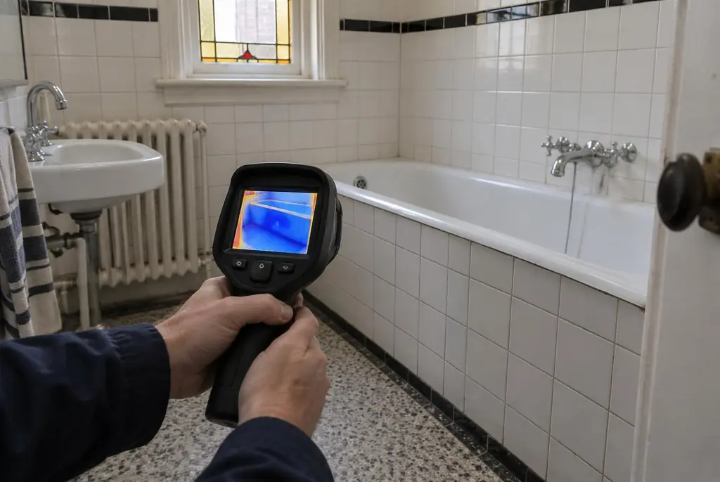 Lekdetectie Benschop – onderzoek in een badkamer van een oudere woning
