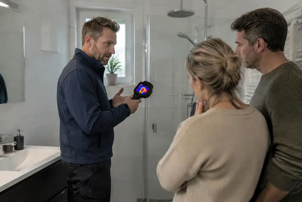 Lekdetectie Benschop – specialist legt bevindingen uit aan bewoner